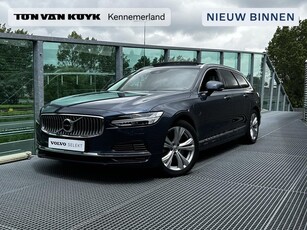 Volvo V90 2.0 T8 AWD Inscription Panoramadak, Harman-Kardon Premium sound, Adaptive cruise Control, Blis, Semi electr. Trekhaak, Verwamde stoelen + Stuur, Volvo On Call, Apple Car Play, DAB+