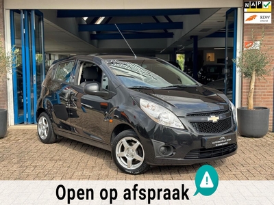 Chevrolet Spark 1.0 16V LS Bi-Fuel 2011 Zwart AIRCO APK NAP, hatchback, bj 2011