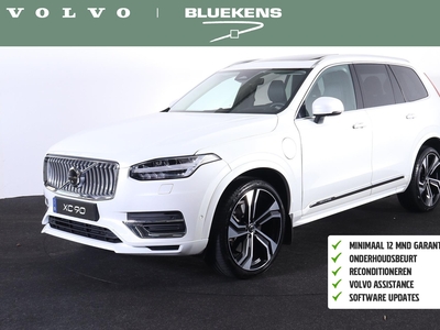 VOLVO XC90 T8 Recharge AWD Ultimate Bright - LONG RANGE - Luchtvering - Panorama/schuifdak - IntelliSafe Assist & Surround - 360 Camera - Bowers & Wilkins audio - Elektr. bedienb. voorstoelen met geheugen - Parkeersensoren voor & achter - Verwarmde voorstoelen, s...