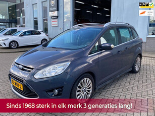 Ford Grand C-Max 1.6 Titanium 125PK 7 persoons! Navi l Cruise l PDC l Key less! Dealer OH l D-riem nieuw l NL AUTO NAP!