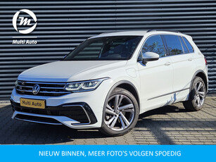 Volkswagen Tiguan 1.4 TSI eHybrid R-Line Plug In Hybrid 245pk PHEV | Trekhaak af Fabriek | Adaptive Cruise | IQ Drive | Adaptief Onderstel | Virtual Cockpit | Alcantara Sportstoelen Verwarmd | 19