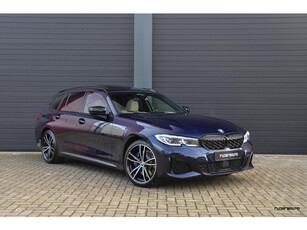 BMW 3-serie Touring M340i xDrive | Laser | Pano | 360 | Trekhaak | Stuurverwarming | Oyster leder | BTW