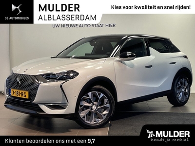 DS Ds 3 Crossback E-Tense Grand Chic EV 50kWh 136pk 3-FASEN 12% BIJTELLING! NAVI | CAMERA | SMART KEYLESS | LEDER | DS MATRIX LED | TWO-TONE | DAB+