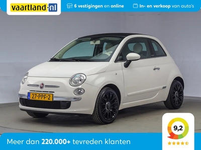 Fiat 500 1.2 Lounge Cabrio Aut [ Airco Half leder N.A.P. ]