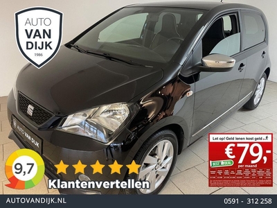 SEAT Mii 1.0 By Mango 75PK AIRCO STOELVERW ALCANTARA VELGEN ZWARTE DAKHEMEL CHROOM ACCENTEN ZWARTE DAKHEMEL 2E EIG ZEER NETTE AUTO