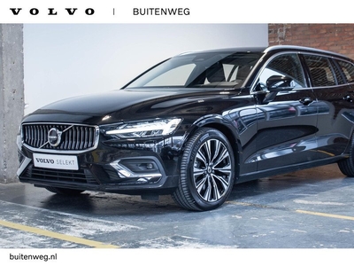 Volvo V60 B4 Automaat Plus Bright | Parkeerverwarming | 360° parkeercamera | Stoelverwarming | Parkeersensoren voor + achter | Harman Kardon premium audio | Wegklapbare trekhaak | Lederen bekleding | Elektrisch glazen panoramadak