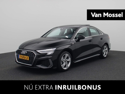 AUDI A3 Limousine 30 TFSI S edition 110 PK | S-line | Automaat | Navigatie | Panoramadak | Cruise Control | Half-Leder | Parkeersensoren | Lichtmetalen velgen | Climate Control | LED |