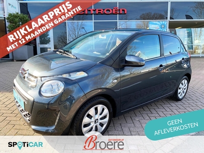 CITROEN C1 1.0 VTi 72PK 5D Feel | airco, radio met bluetooth, getinte ramen achter, usb, aux, elek. ramen en verstelbare buitenspiegels, toerenteller