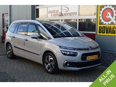 Citroën Grand C4 Picasso 1.6 e-THP Shine O.a: JBL, Carplay, Stoelverw, Leder, Navi, DAB, Camera, Pdc, Etc. All-in prijs!