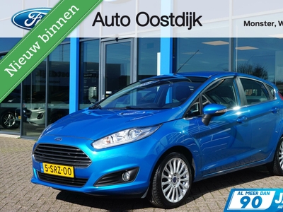 FORD FIESTA 1.0 Titanium 100PK 5DRS NIEUWE DISTRIBUTIERIEM!! Navi Cruise Control Voorruitverwarming Climate Control *Dealer Onderhouden*