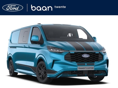 Ford Transit Custom 320 2.0 TDCI L2H1 170 PK 4X4 Sport Automaat | Dubbel Cab. | 5-zits | 19 Inch | Trekh. wegkl. | 2x schuifdeur | Led | FULL OPTION