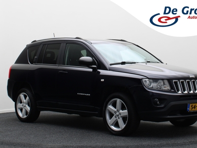 JEEP COMPASS 2.4 Limited 4WD Automaat Leer, Stoelverw., Climate, Cruise, Navigatie, Bluetooth, 18''