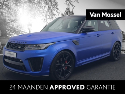 LAND ROVER RANGE ROVER SPORT 5.0 V8 SC SVR | 575PK | Dealeronderhouden | Sport Uitlaat | SVO Lak Velocity Blue | NP € 232.047,- | Carbon Interieur |