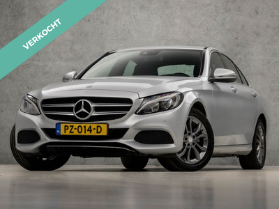 Mercedes-Benz C-Klasse 180 Prestige Sport 157Pk Automaat (GROOT NAVI, CAMERA, ZWART HEMEL, STOELVERWARMING, LEDER, ELEK SPORTSTOELEN, LED KOPLAMPEN, NIEUWE APK, NIEUWSTAAT)