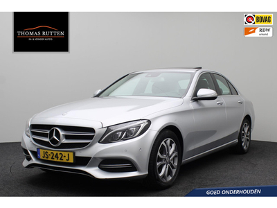 Mercedes-Benz C-klasse 350 e Lease Edition 2014 | Goed Onderhouden | Airco | Stoelverwarming | Cruise Control | Navigatie | Schuif Kantel Dak | Spraakbediening | Achteruitrij Camera | Boekjes | 2 Sleutels