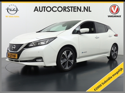 NISSAN LEAF 12795 na 2.000 subsidie ! Tekna 40 kWh Navi Adaptive Cruise LED 360Camera Apple Android Carplay PDC-A+Voor Keyless Stoel+Stuur-Verwarmd DAB Connect App WiFi Bordherkenning Ecc Bose Lane-assist Usb Elektr.Ramen+Spiegels licht+Regensensor 2.zero edition...