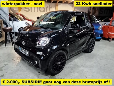 Smart Fortwo EQ - 22 Kwh snellader - winterpakket