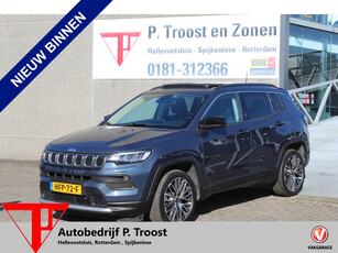 Jeep Compass 4xe 190 Plug-in Hybrid Electric Limited Lease Ed. AUTOMAAT/\Panoramadak/Adaptive cruise control/Lane assist/Navigatie/Achteruitr