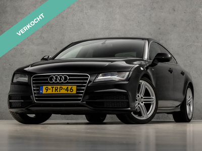 Audi A7 Sportback 2.8 FSI S-Line Sport 204Pk Automaat (GROOT NAVI, LOGISCH NAP, 6 CILINDER, BOSE AUDIO, SPOILER, GETINT GLAS, LEDEREN SPORTSTOELEN, XENON, ZWART HEMEL, FLIPPERS, NIEUWSTAAT)