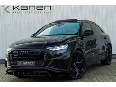 Audi Q8 55 TFSI S-line 340PK Panodak S Stoelen Head up Matrix B&O