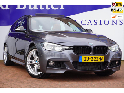 BMW 3-serie Touring 318i M Sport +Pano-dak+Conjac-Leder+Xenon+Navigatie+Elek-Klep+stoel-Verwarming= ORIG/NL