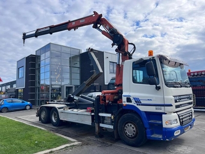 DAF CF 85.410 6X2 + TEREX 240-A3 CRANE + VDL 25 TON HOOKLIFT