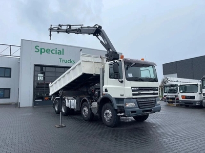 DAF CF 85.410 8x4 Kipper (Bordmatic) + HIAB 211 EP- 3 DUO