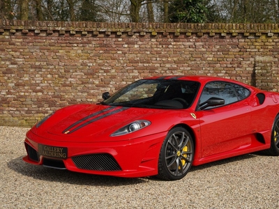 Ferrari F430 Scuderia Less than 5100 kilometers on the odometer, Offered with its original book pack and service booklet, Presented in Rosso Corsa coachwork over a black alcantara interior, As new 430 Scuderia, Equipped with the Scuderia racing stripes an