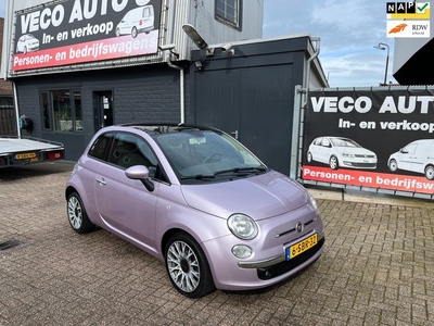 Fiat 500 0.9 TwinAir Lounge Uniek Roze Edition Panorama