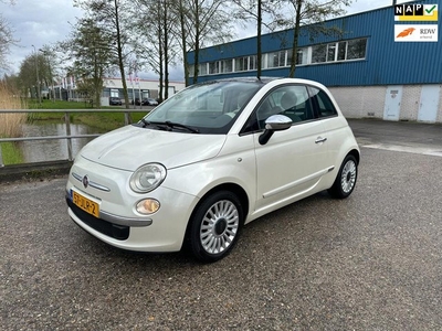 Fiat 500 1.2 Lounge!2009!Panoramadak!LM.velgen!Airco!NAP!1