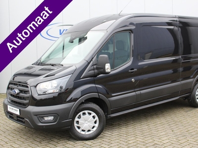 Ford Transit 350 2.0-170pk TDCI L3H2 Trend AUTOMAAT ! Net ingereden, uit voorraad leverbaar ! Volautm. airco, metallic lak, lane- en side assist, adaptive cruise, navigatie by Apple carplay/Android auto cntrl, bijrijdersbank, USB aansluiting etc.