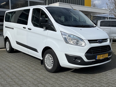 Ford Transit Custom 9-Persoons 300 2.2 TDCI L2H1 Trend Cruise control Airco PDC Trekhaak Kombi Combi Passenger Tourer Groepsvervoer Personenbus Taxi Euro 5