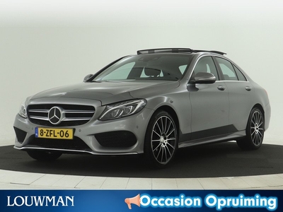 Mercedes-Benz C-Klasse 200 Prestige AMG Line | Airmatic | Trekhaak | Panoramadak | Distronic | Burmester Audio | Memory | Head up Display | Keyless Go |