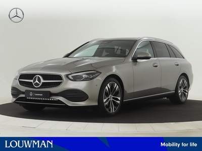 Mercedes-Benz C-Klasse Estate 180 Luxury Line | Trekhaak | Memorypakket | Spiegelpakket | Verwarmde stoelen vooraan | USB-pakket | Parkeerpakket met achteruitrijcamera | Antidiefstalpakket GUARD 360° Plus |