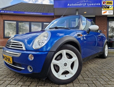 Mini Mini Cabrio 1.6 Cooper Chili Erg Netjes Nederlands Leder Airco Cruise Telefoon 2e Eig. Historie Compleet PDC Sportonderstel