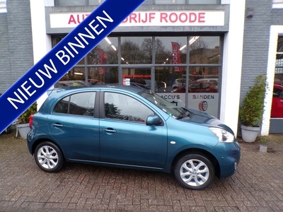 Nissan Micra 1.2 5-Drs exclusive NAVI,AIRCO,LMV! (bj 2015)