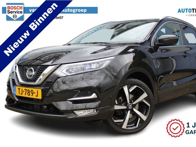 Nissan QASHQAI 1.2 Tekna | Incl. 1 jaar Garantie | Automaat | Navigatie | Climate controle | 360* Camera | Trekhaak | Cruise controle | Panorama dak | Keyless entry/start | Parkeersensoren V+A | Stoelverwarming | Lane assist | Half lederen bekleding | Ori