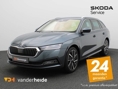 Skoda Octavia Combi 1.4 TSI iV PHEV Business Edition Plus 204PK DSG Achteruitrijcamera, Head-up, leder, Canton, elek. stoelen, winterpakket Plus, stoelventilatie, virtual pedal, 18'' lichtmetaal