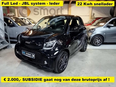 Smart Fortwo EQ Comfort PLUS - 22 Kwh lader - JBL system