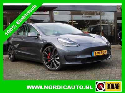 Tesla Model 3 PERFORMANCE 450 PK / WIT LEDER / INCL BTW!! € 33445,= INCL BTW