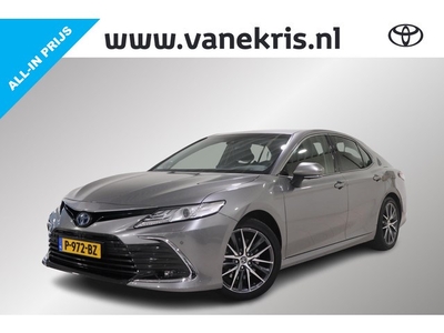 Toyota Camry 2.5 Hybrid Premium BSM, NAVI, Zwart vol