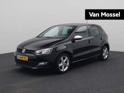 Volkswagen Polo 1.2-12V Comfortline | BLACK EDITION | ZWARTE HEMEL | AIRCO | STOELVERWARMING | LEDER STUUR |