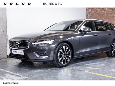 Volvo V60 B4 Automaat Plus Bright | Parkeerverwarming | 360° parkeercamera | Stoelverwarming | Parkeersensoren voor + achter | Harman Kardon premium audio | wegklapbare trekhaak | Lederen bekleding | elektrisch glazen panoramadak