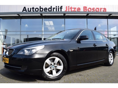 BMW 5 Serie 523i 190pk Automaat Executive Zwart Leder