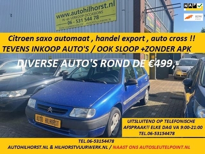 Citroen Saxo 1.4i SX DIVERSE AUTO''S ROND DE €500,- / WIJ