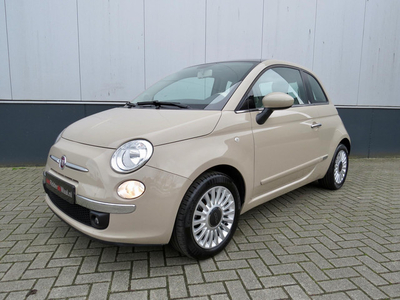 Fiat 500 1.2 Lounge *Cappuccino *Airco *Bluetooth *uniek