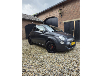 Fiat 500 | Lounge | Matzwart - BLACKJACK | Garantie