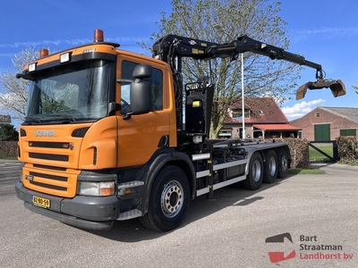 Scania P360 B 8X4/4 container systeem met palfinger