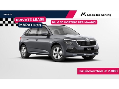 Skoda Kamiq 1.0 TSI Selection Privatelease vanaf €339,- per