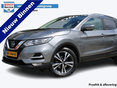 NISSAN QASHQAI 1.2 N-Connecta | Incl 1 jaar garantie | Navi | Cruise | Clima | Parkeersensoren V+A | 360 Camera | Getinte ramen | 18 Inch LMV | Lane assist | Keyless entry/start | Panorama dak | Origineel NL auto | NAP |